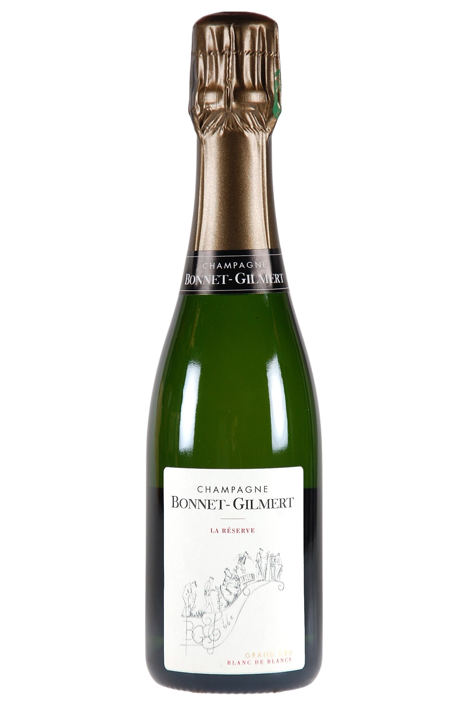 Champagne Brut, La Réserve Blanc de Blancs, Bonnet-Gilmert (37.5 cl)